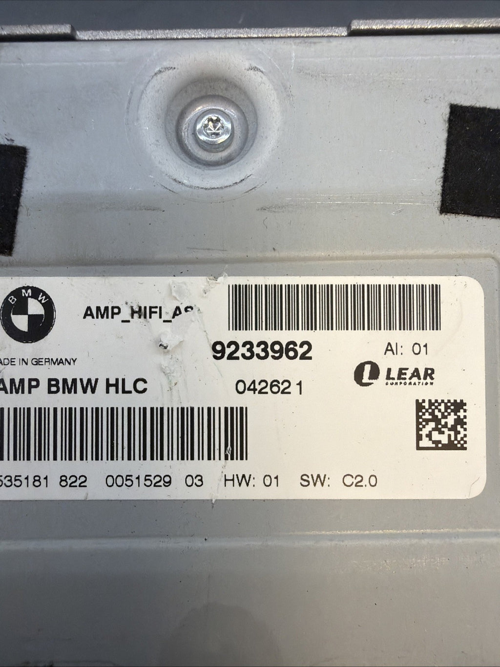 2009-2012 BMW 328i 335i E90 E92 Audio AMP AMPLIFIER HIFI SYSTEM OEM 9233962