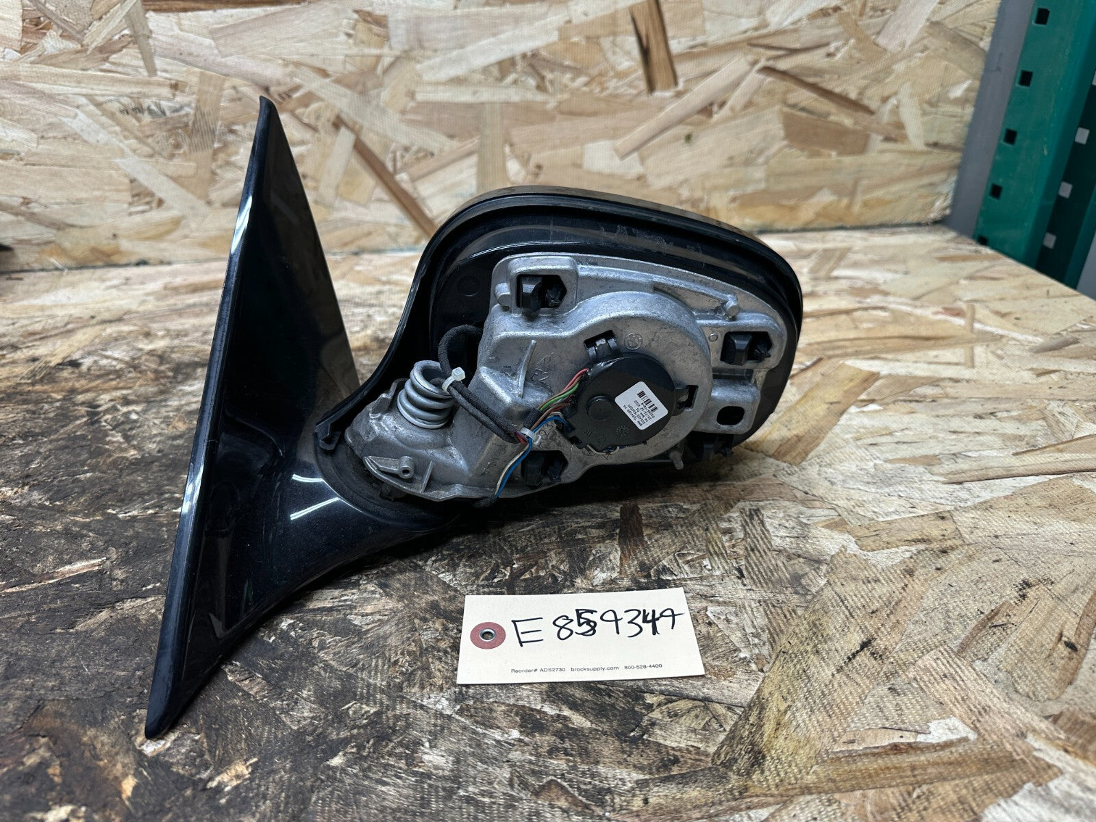 BMW 2009-2013 E90 LCI POWER LEFT DRIVER SIDE MIRROR NO COVER BLACK OEM 7208146