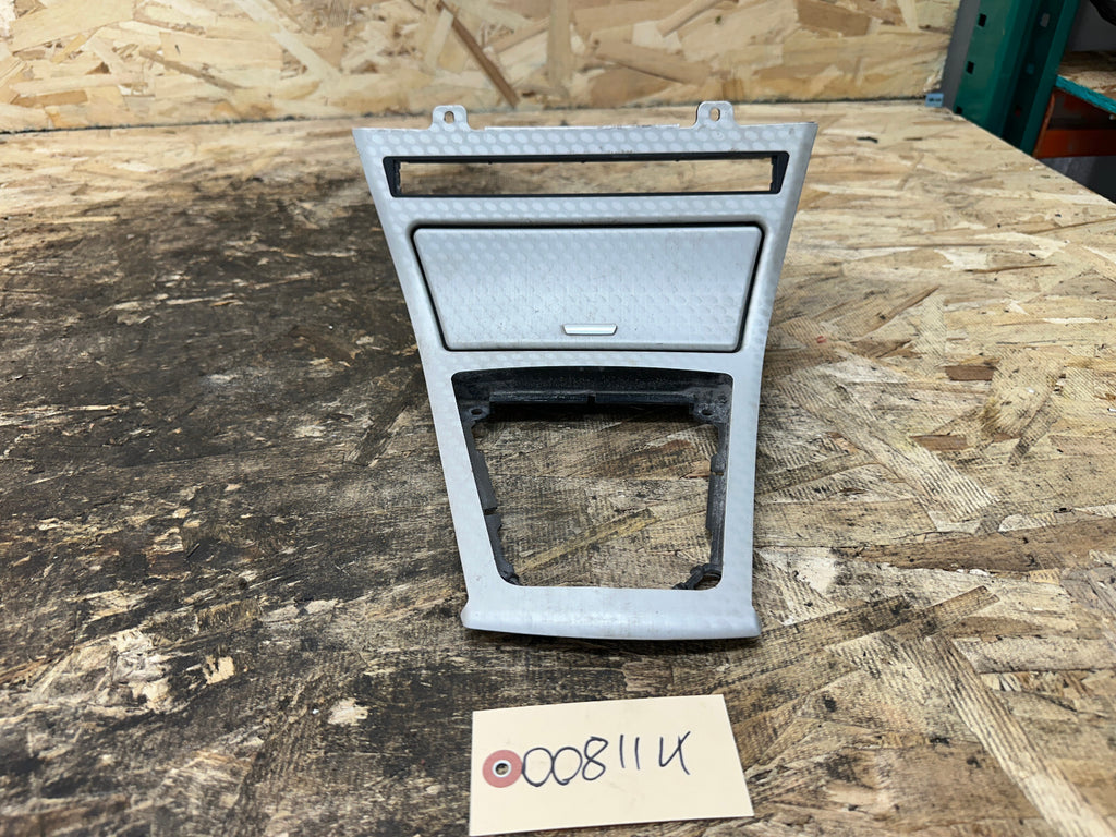 BMW 2003-2010 E83 X3 CENTER CONSOLE SHIFTER BEZEL TRIM SILVER PEARL OEM 3411706