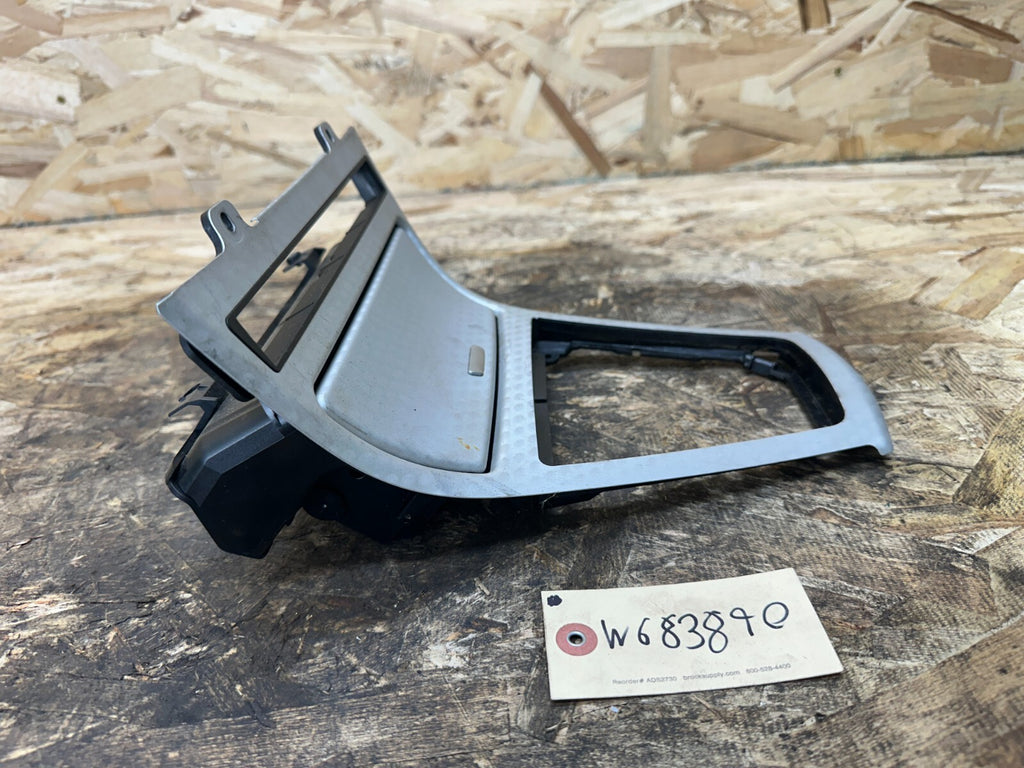 BMW 2003-2010 E83 X3 CENTER CONSOLE SHIFTER BEZEL TRIM SILVER W ASHTRAY 3411706