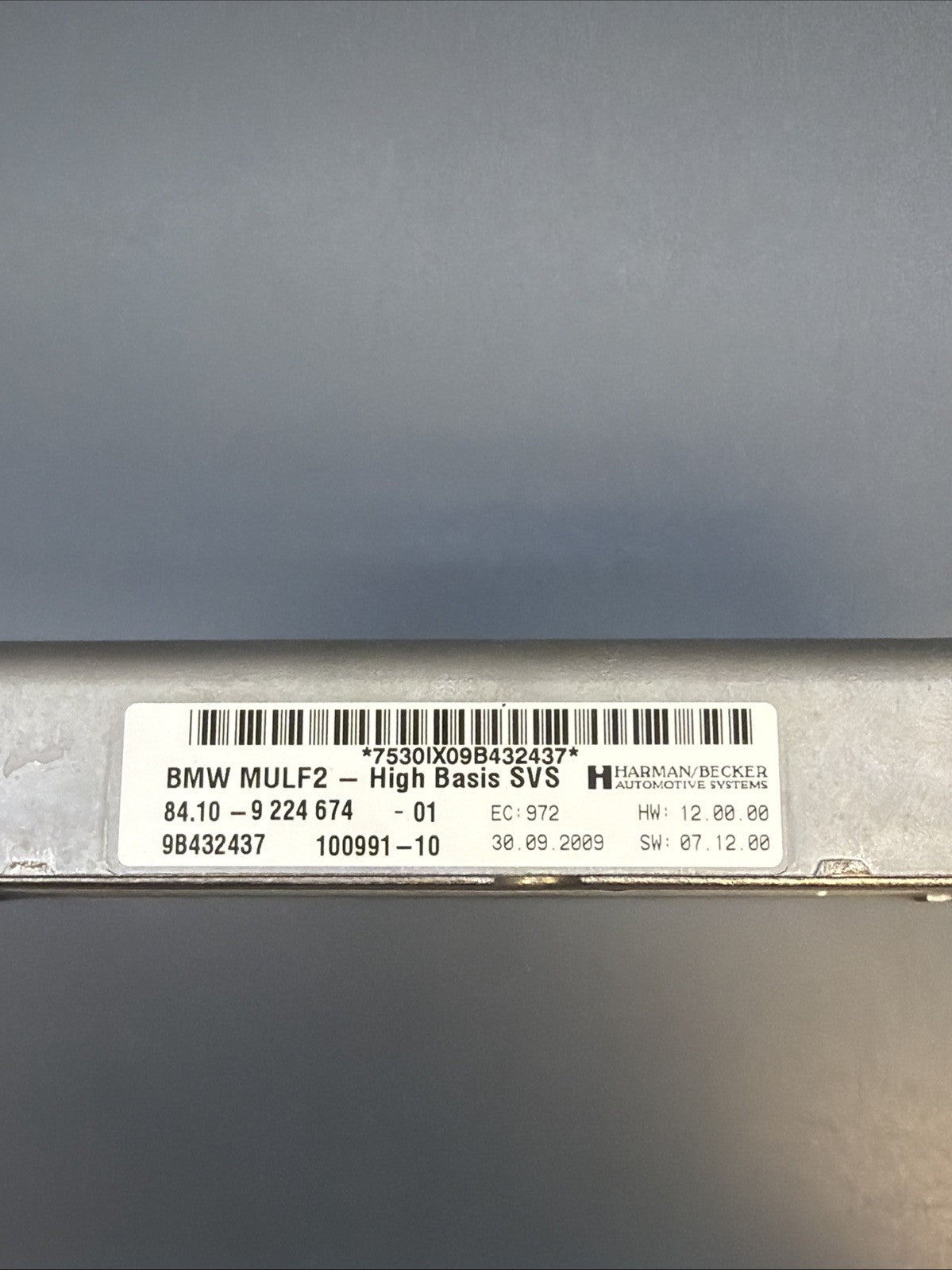2010-2013 BMW X5 E70 BLUETOOTH COMMUNICATION CONTROL MODULE OEM 9224674