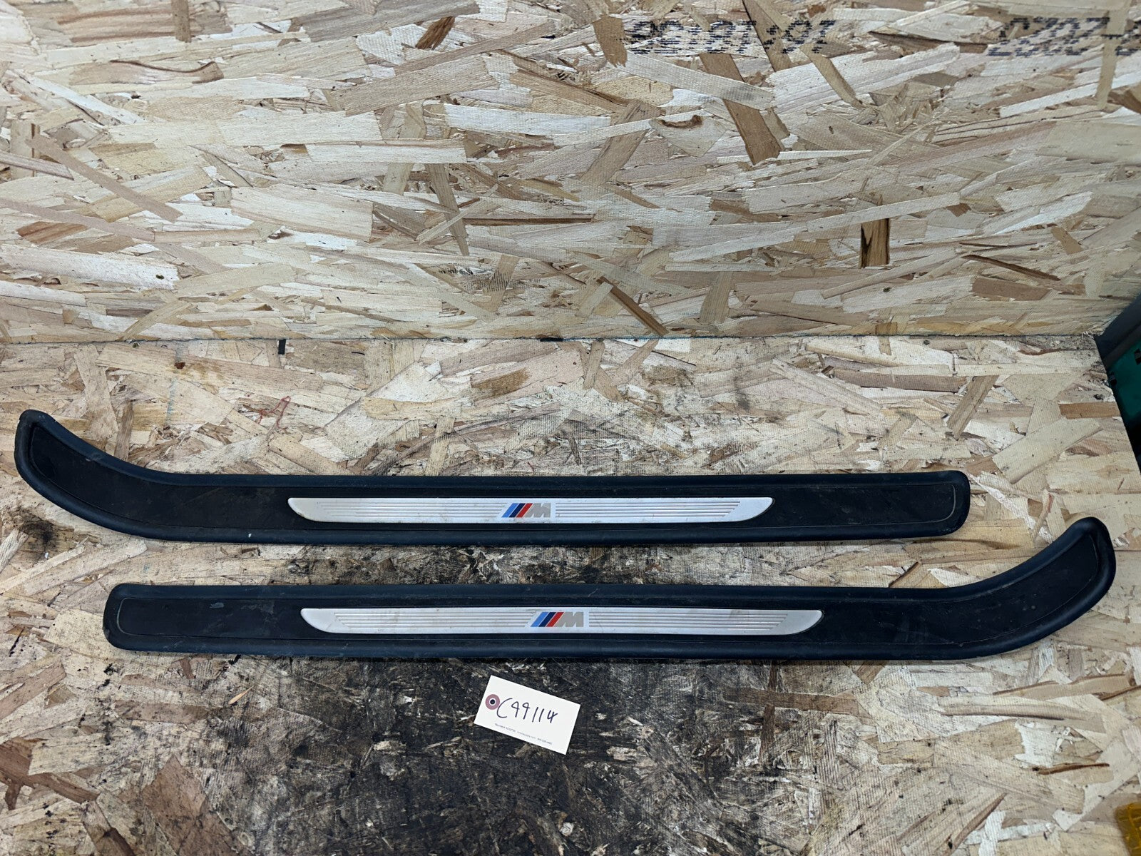 BMW 2006-2013 E92 INTERIOR LEFT+RIGHT DOOR SILL COVER M EDITION OEM 7900807/8