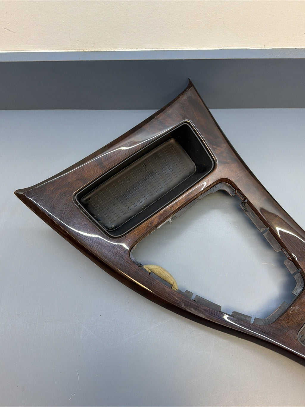 07 08 09 10 11 12 13 BMW 3 SERIES SHIFTER COVER WOODGRAIN TRIM 7118034 OEM