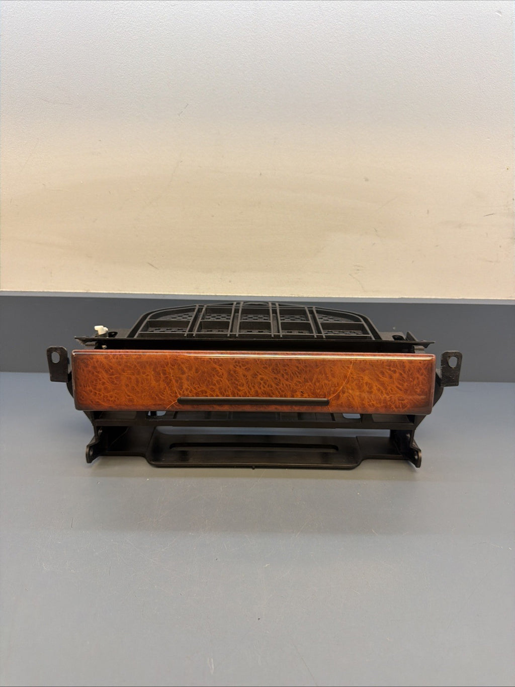 98-03 BMW E39 525i 530i Radio Panel Wood Cover Trim 7037713 OEM