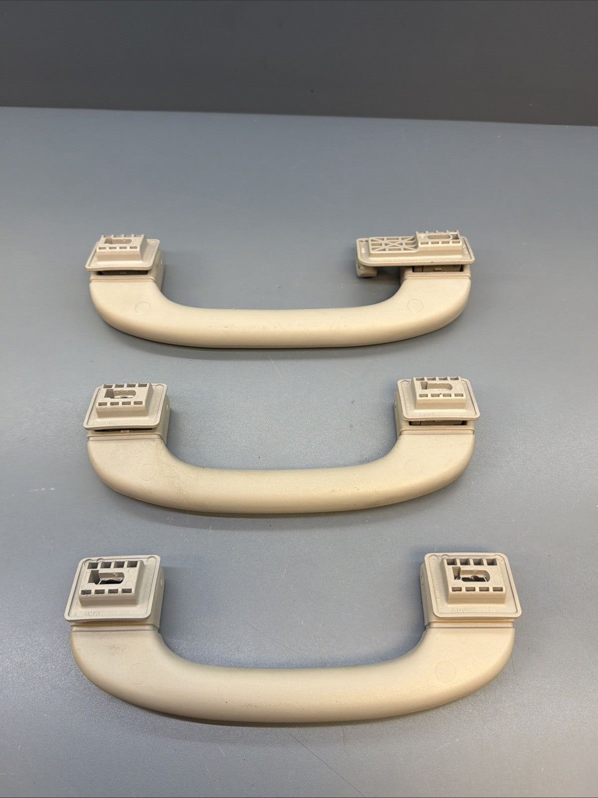 2011 - 2013 BMW X5 E70 Front / Rear Side Upper Roof Grab Handle Set of 3 OEM