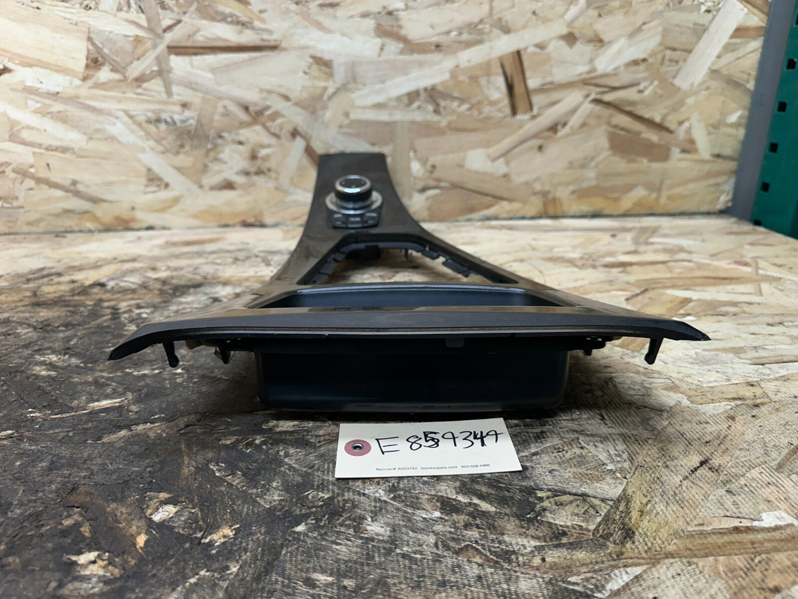 BMW 2006-2013 CENTER CONSOLE TRIM BAMBUS WOOD W iDrive CONTROL UNIT OEM 9198283