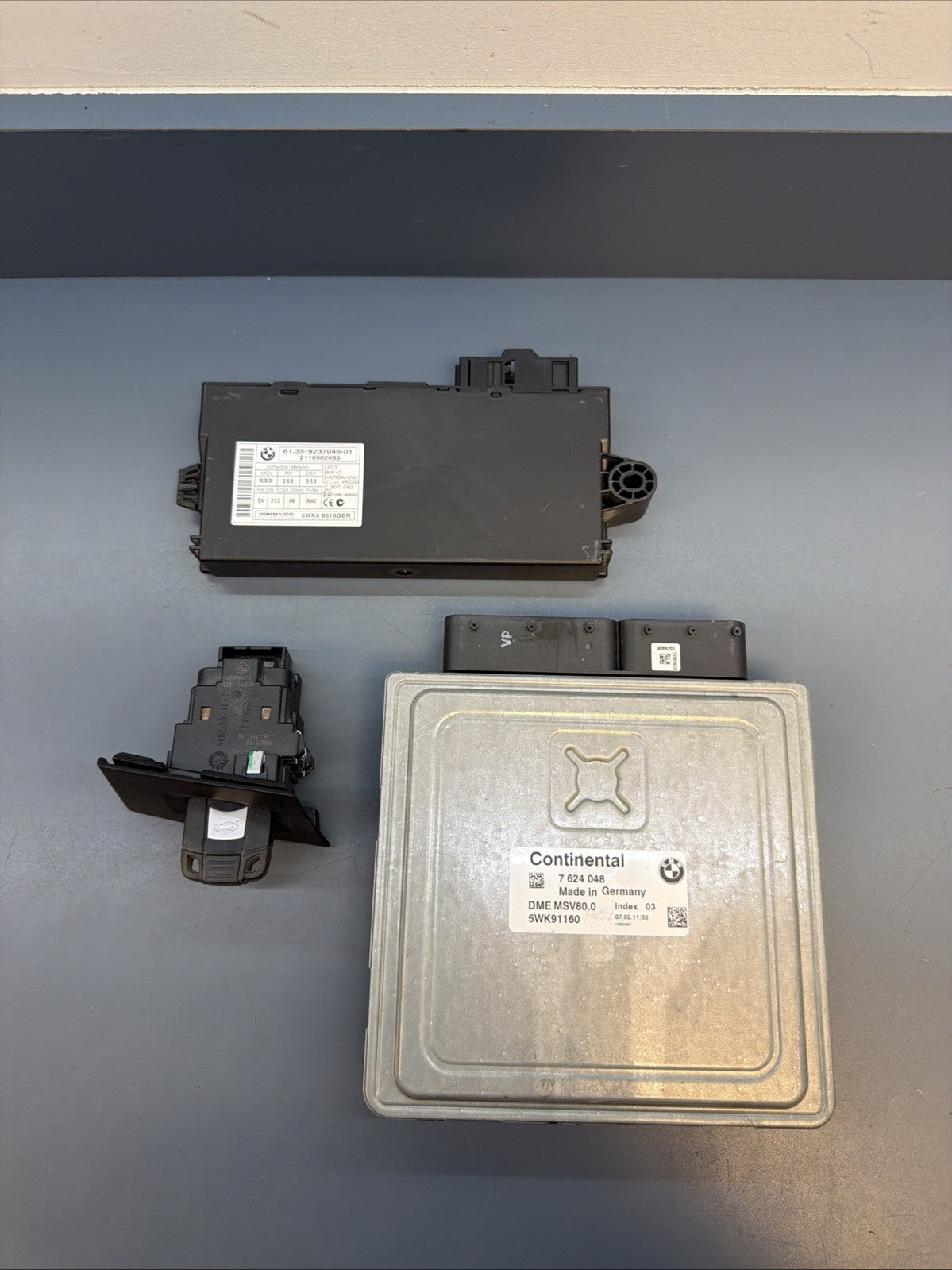 BMW E90 E93 328i ECU N52 3.0 Engine Computer Ignition Module Key MSV80.0 7624048