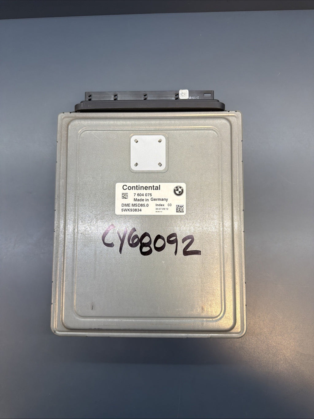 10 BMW F02 750LI N63 ECU CAS IGNITION KEY DME MSD85 SET COMFORT ACCESS 7604075