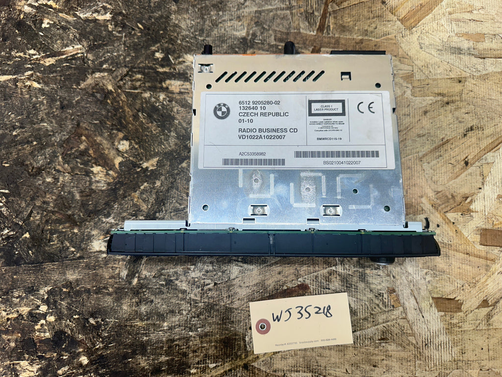 BMW 03-10 E83 X3 BUSINESS AM FM RADIO CD PLAYER OEM 9205280