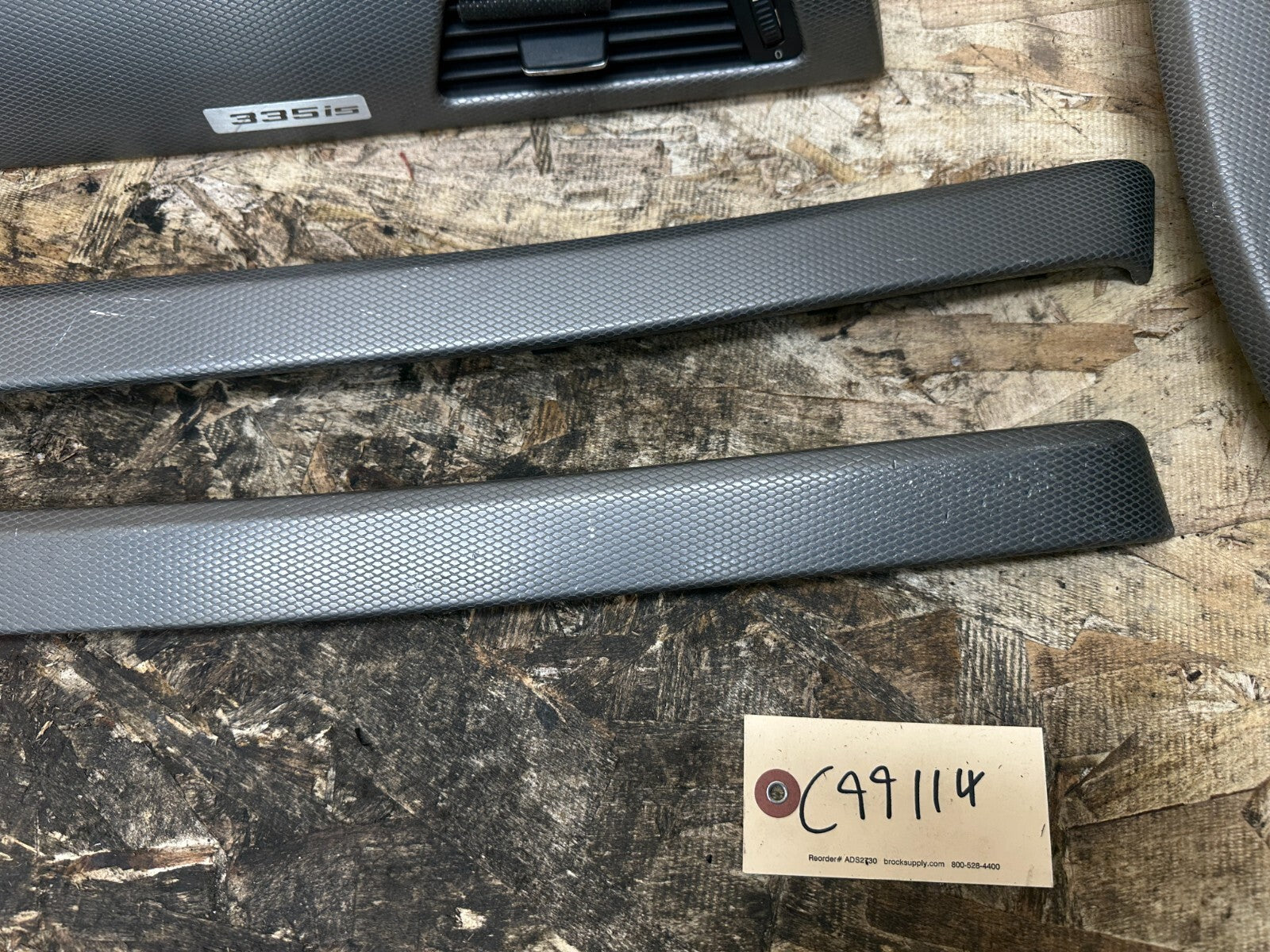 BMW 2006-2013 E92 ALUMINUM HEXAGON INTERIOR TRIM SET 8 PIECES OEM