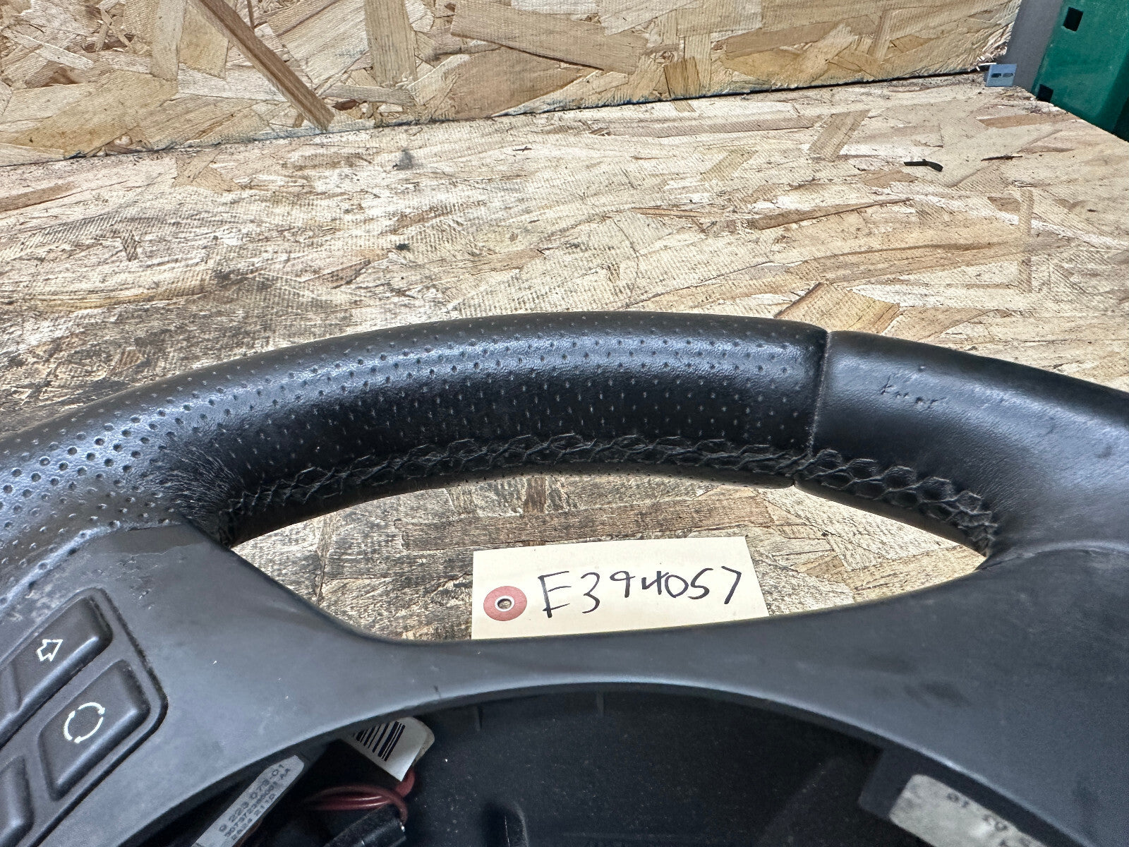 BMW 2006-2013 E9X 3 SERIES BLACK LEATHER STEERING WHEEL W/ PADDLES OEM 3051626