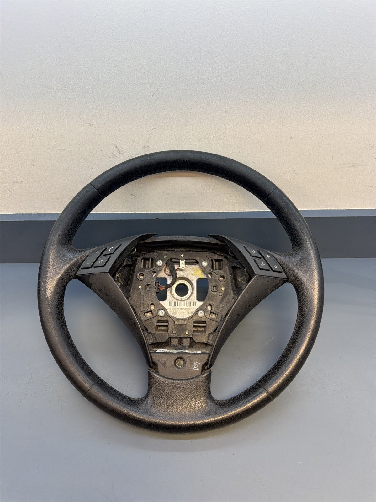 Leather Steering Wheel Multifunction BMW 5 (E60) 530I 6057422 OEM