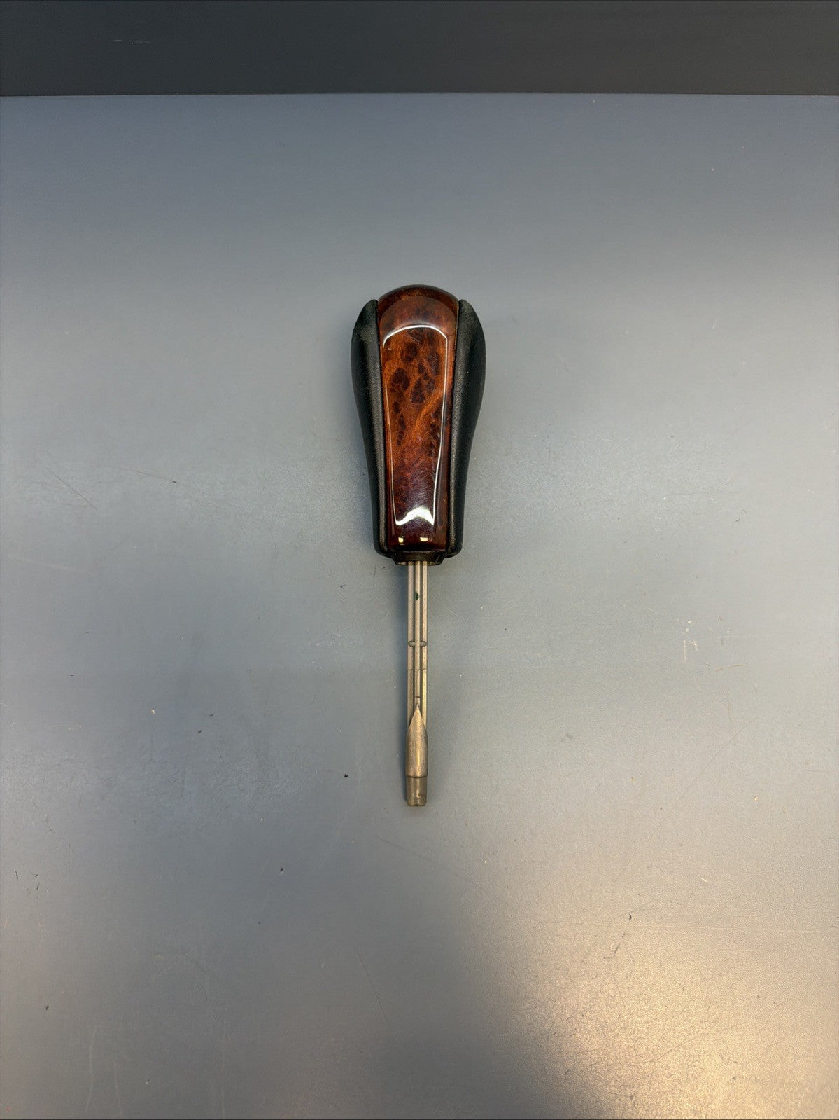 97-06 BMW E39 E46 E53 Automatic Gear Selector Shifter Knob Wood Leather 1423500