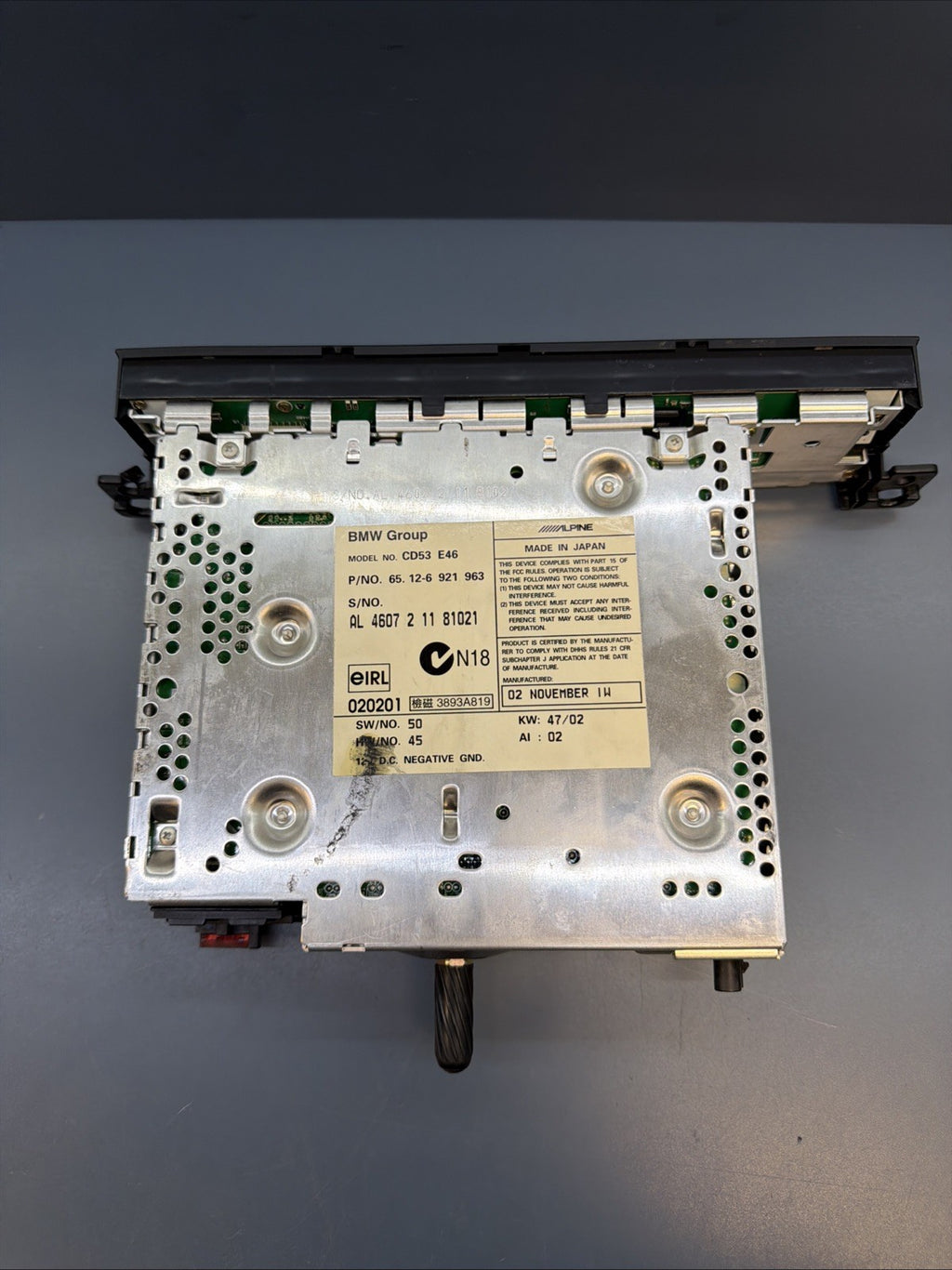 BMW 97-06 E46 3 SERIES BUSINESS CD AM/FM RADIO PLAYER OEM 6921963