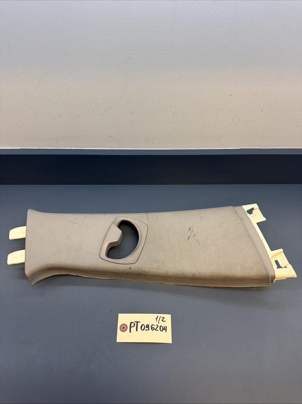 07-11 BMW 328I E90 Right Passenger Side Upper B Pillar Cover Grey 7058336 OEM
