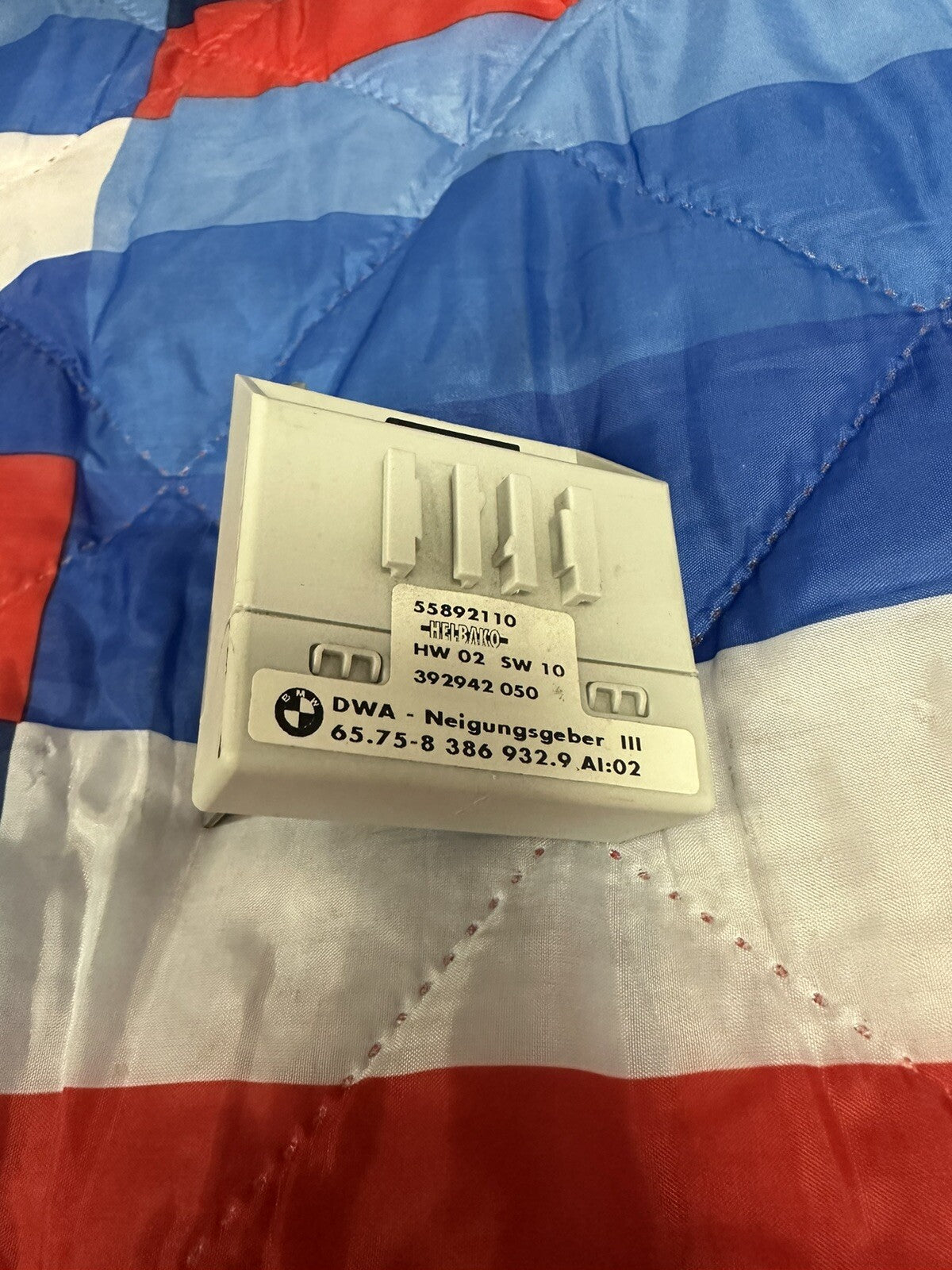 97-03 BMW E46 E39 SECURITY INCLINATION INDICATOR SENSOR MODULE OEM 8386932