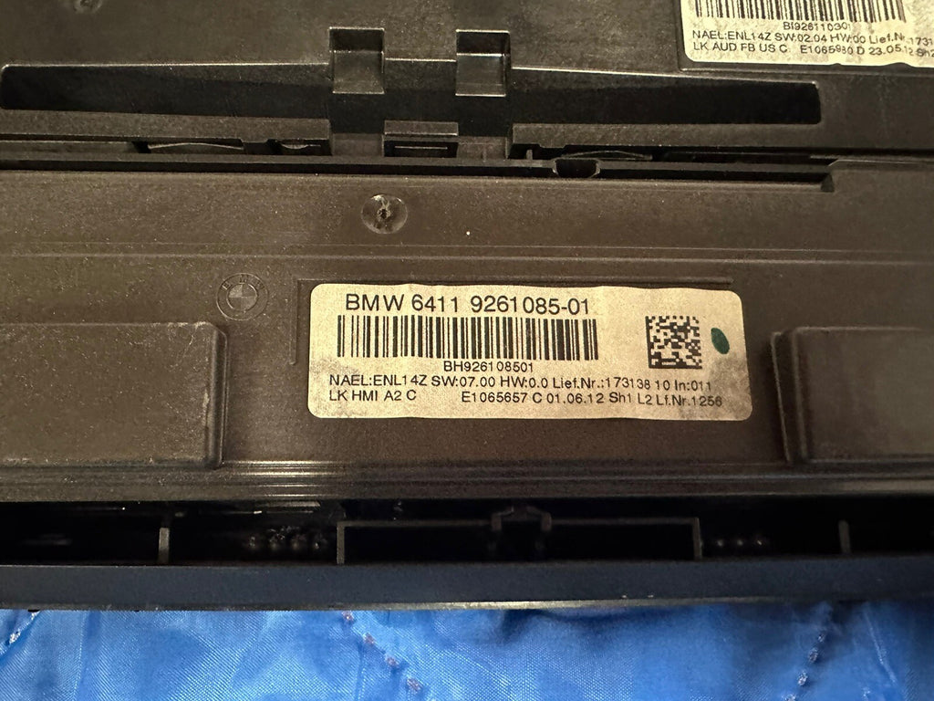 12-14 BMW F30 F32 328I 335I RADIO CLIMATE CONTROL HEATED SWITCH CHROME OEM