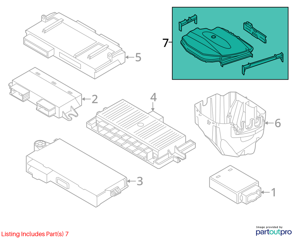 BMW E88 E82 E90 E92 E84 DME ECU Electronic Computer Box Top Cover Housing OEM