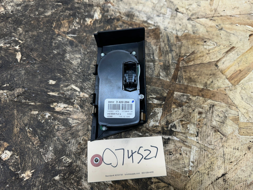 BMW 2006-2010 E83 LCI X3 FRONT HEADLIGHT DIMMER SWITCH BLACK OEM 3420294
