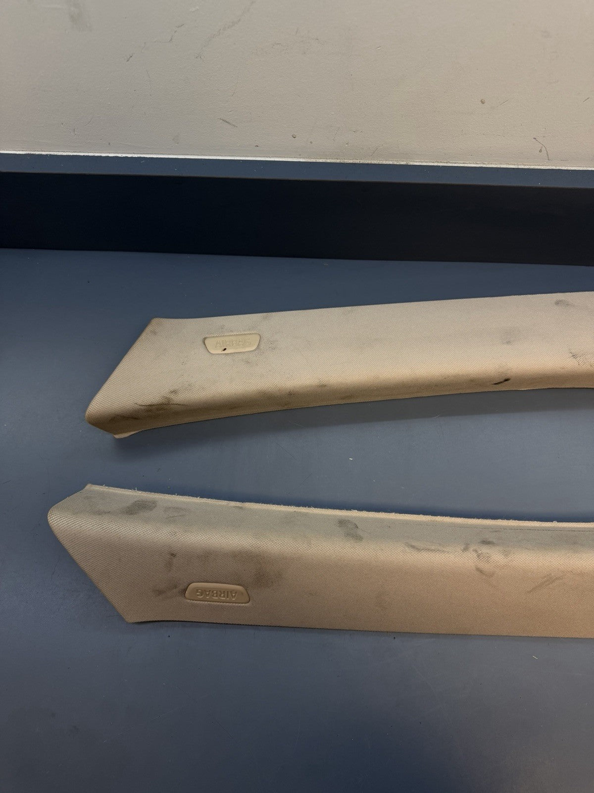 BMW 5 SERIES F10 F11 A PILLAR COVER TRIM SET LEFT RIGHT 9116348 9116347 BEIGE