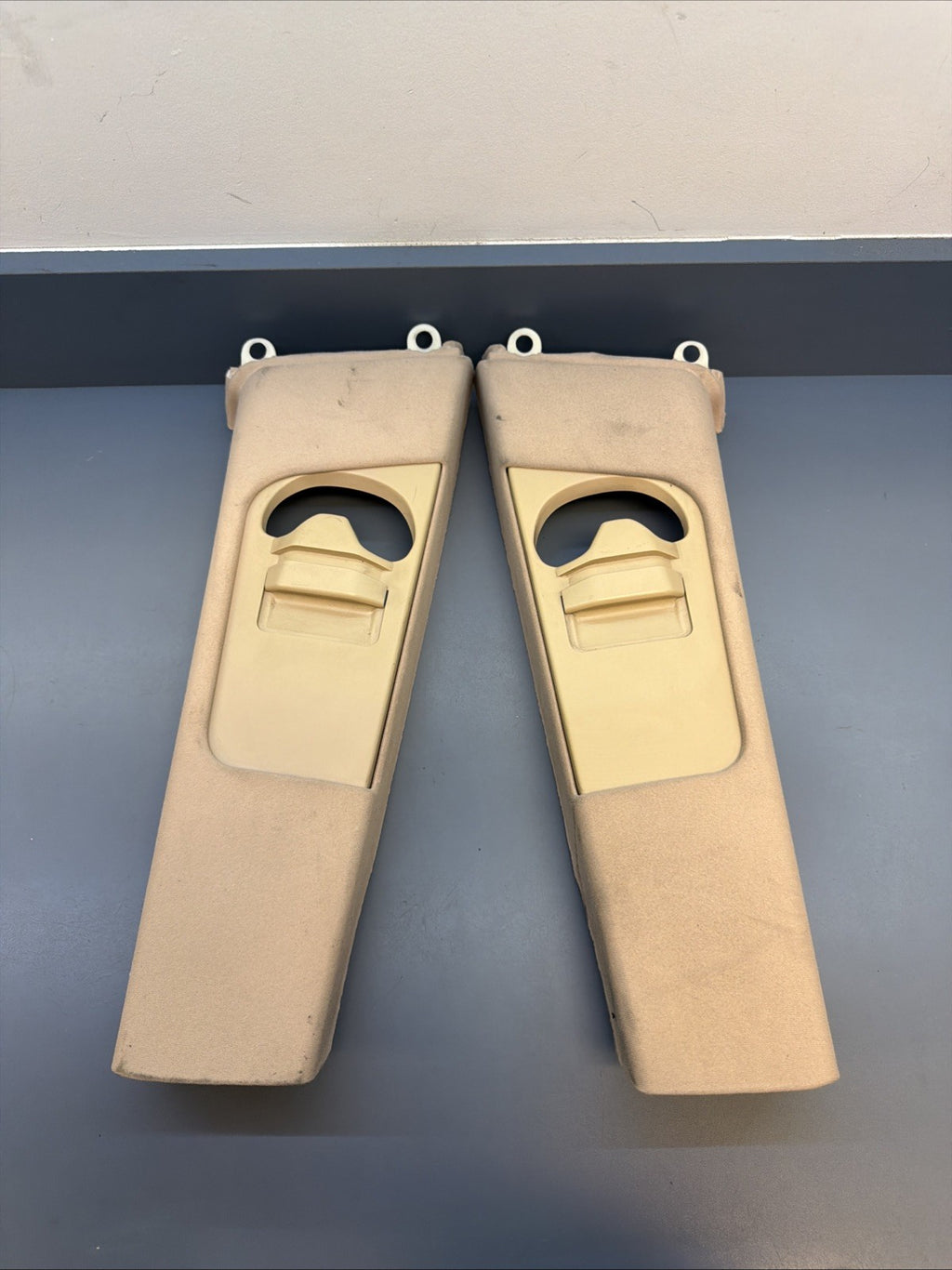 2001-2006 BMW E46 M3 330Ci COUPE B Pillar B-PILLAR Trims Cover BEIGE 7057296/95