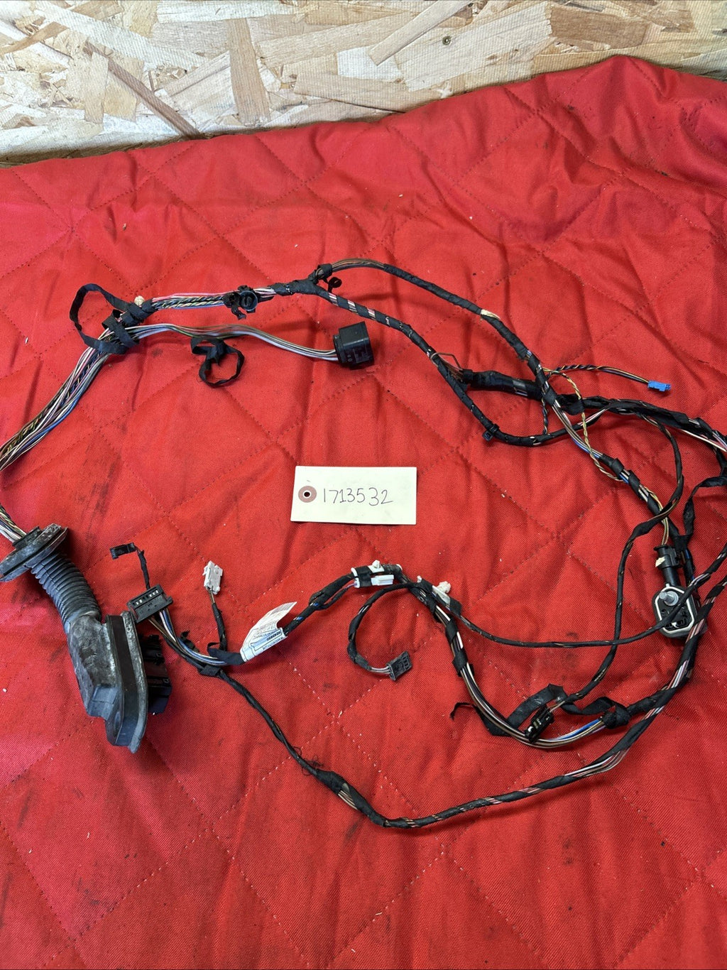 11-14 OEM BMW F25 X3 Front Right Passenger Side Door Wire Wiring Harness 9243655