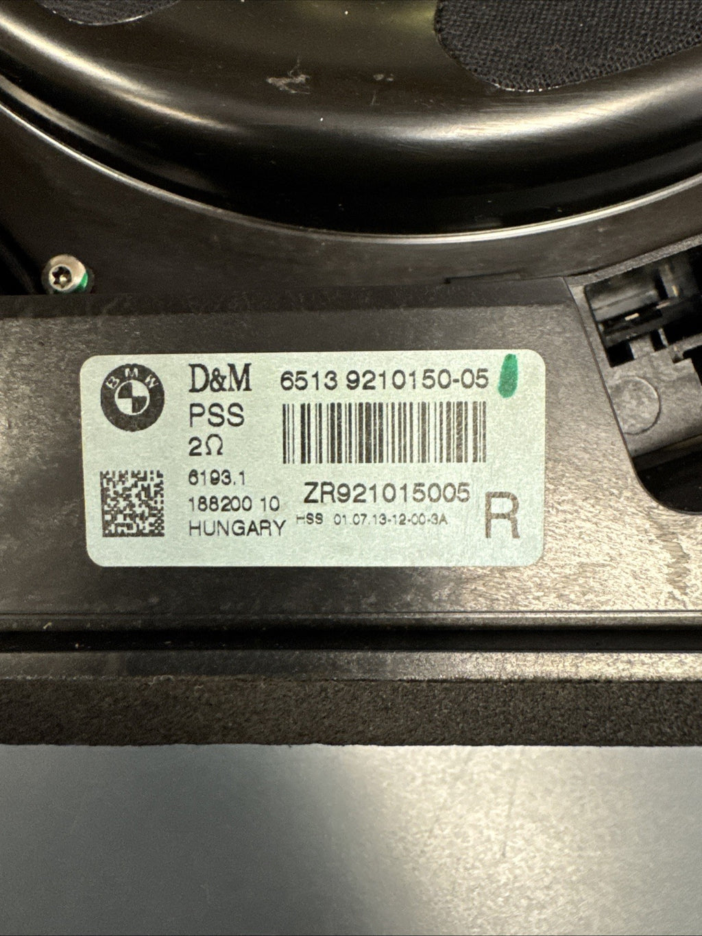 2012-2015 BMW F30 320 328 335i Front Right Side Speaker Subwoofer 9210150-05 OEM