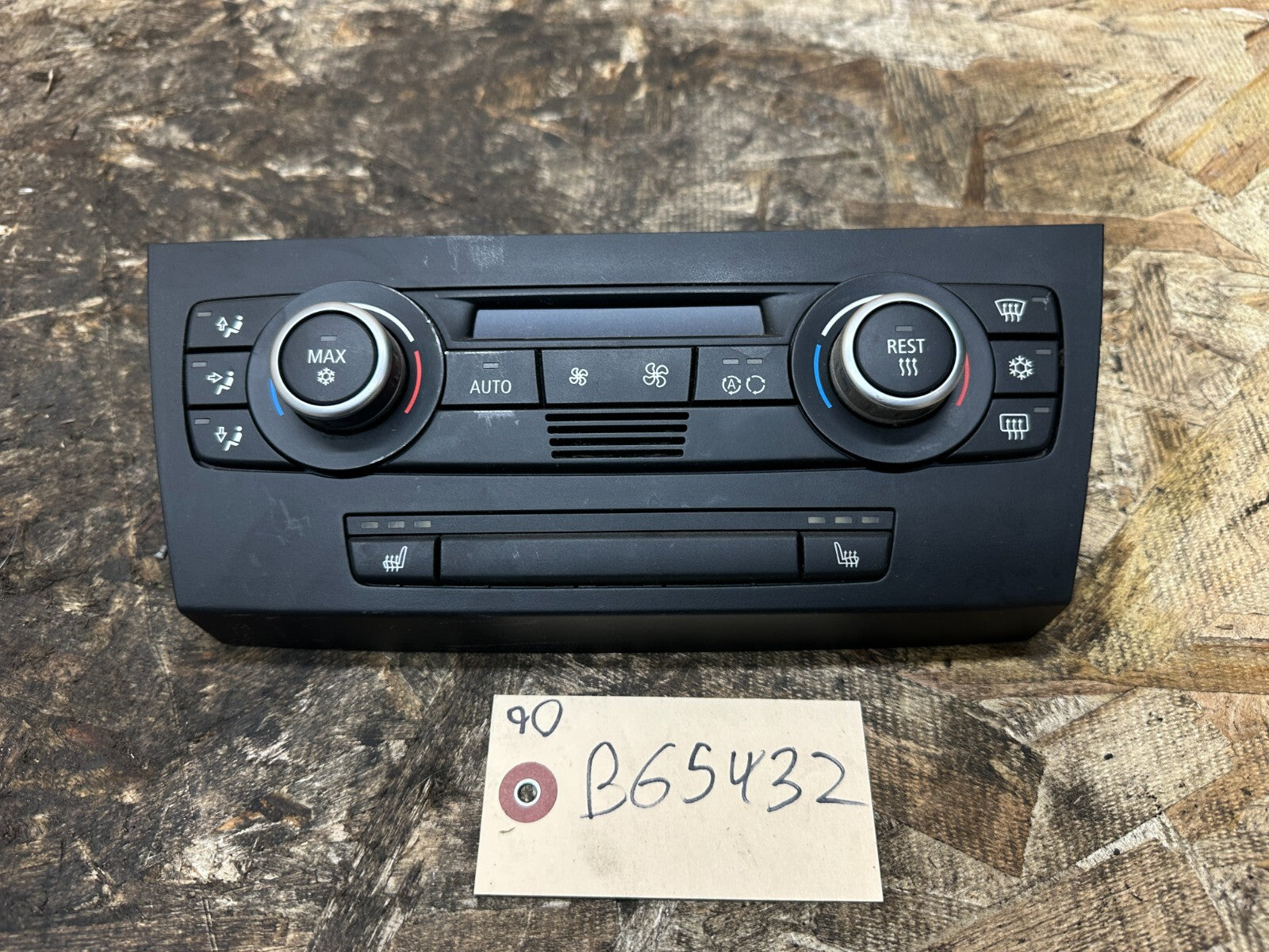 BMW 2006-2012 E90 E9X 3 SERIES CLIMATE CONTROL PANEL BLACK OEM 9147299