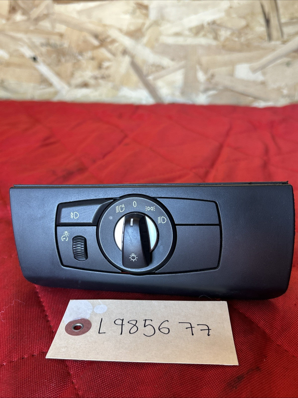 07-13 BMW E70 X5 E71 X6 HEADLIGHT FOG LIGHT CONTROL SWITCH BLACK OEM 9134728