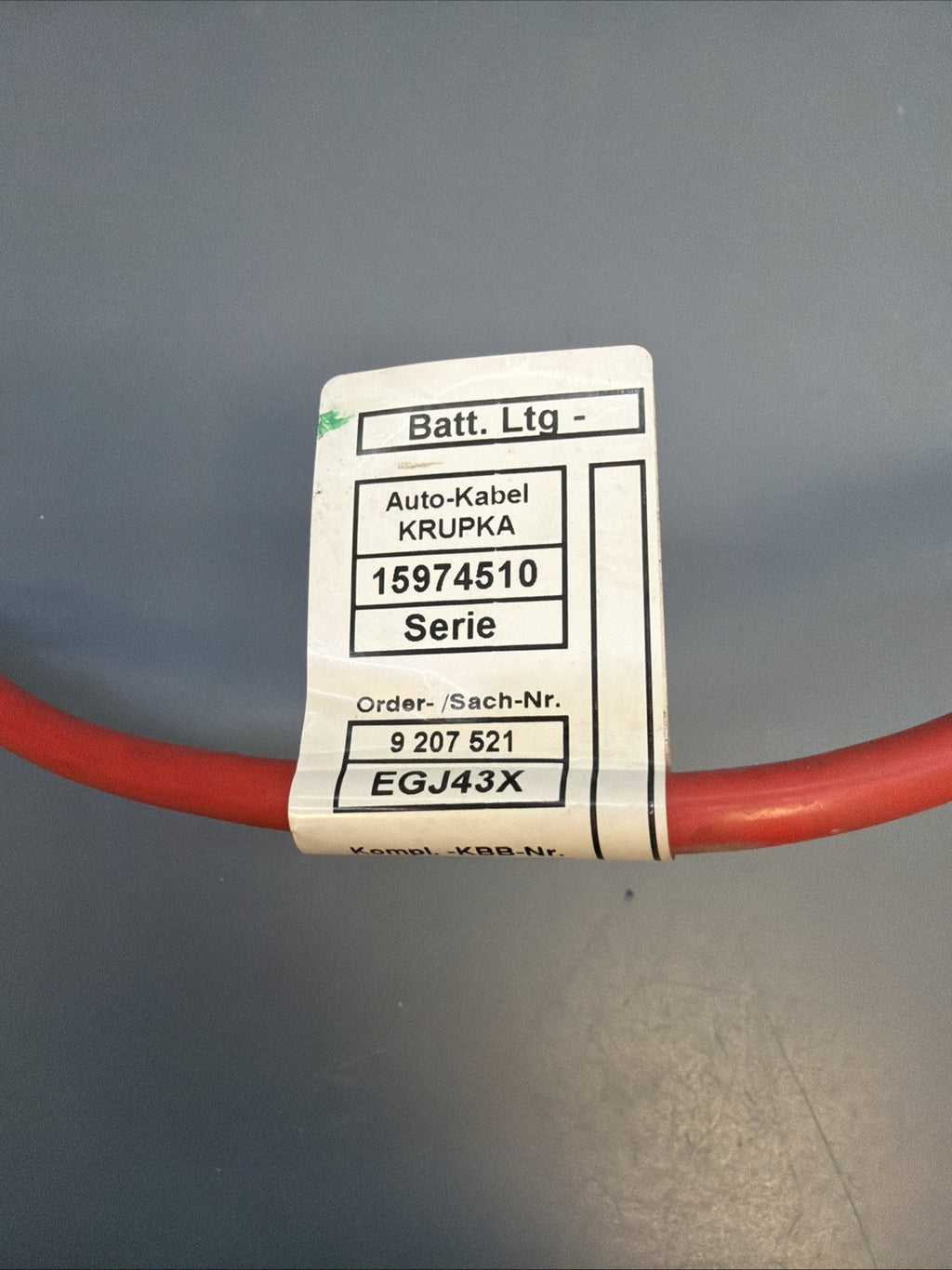 09-15 BMW 328i E84 E92 X1 POSITIVE BATTERY CABLE WIRE 9207521 OEM