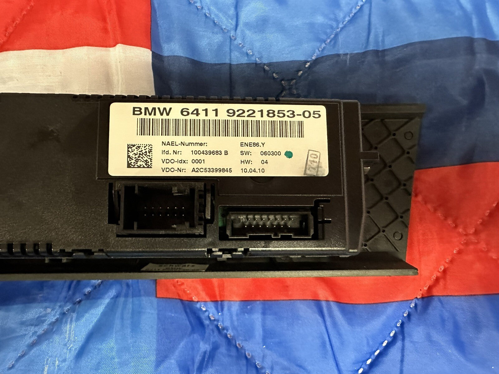 BMW 3 SERIES E90 E91 1 SERIES 06-12 CLIMATE CONTROL PANEL OEM 9221853