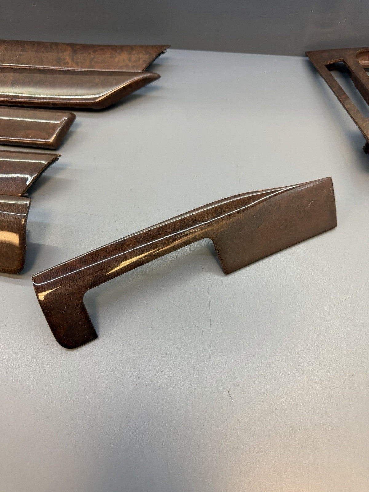 00-06 OEM BMW E46 Sedan Dash Door Center Console Wood Brown Interior Trim Set