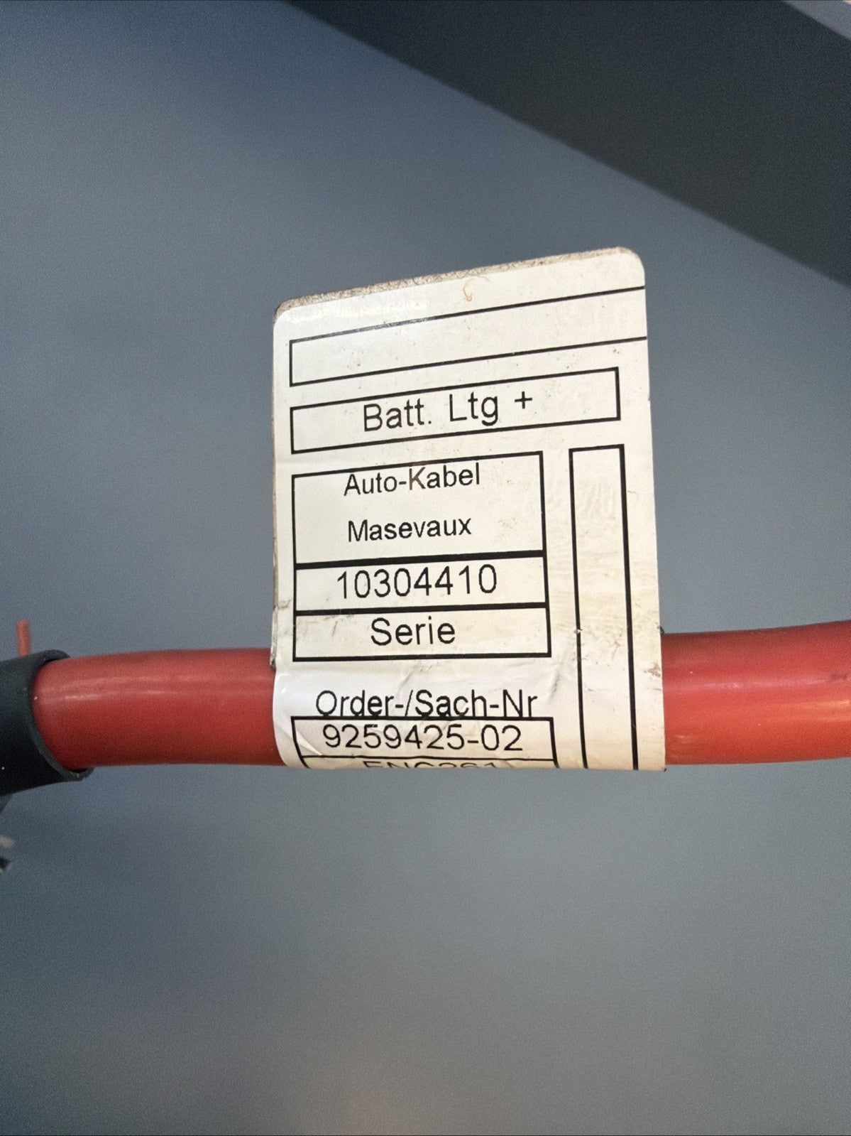 12-19 BMW F30 F32 328i Positive Battery Cable W/ Terminal 9259425 Oem