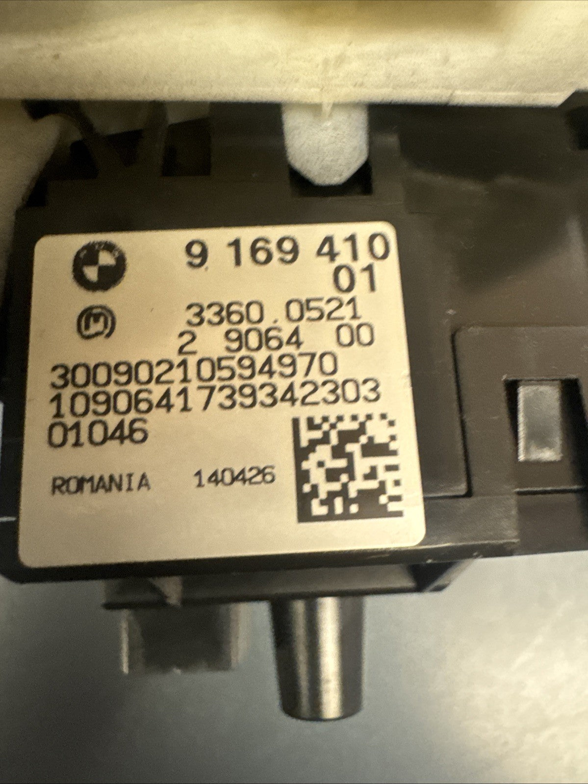 06-12 BMW E90 E92 E93 328i 335i HEADLIGHT CONTROL SWITCH UNIT BLACK 9169410 OEM