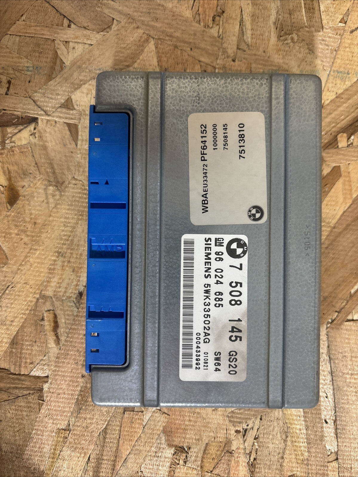 2000 2001 BMW 525i Transmission Control Module TCM TCU Unit P/N: 7513810 OEM