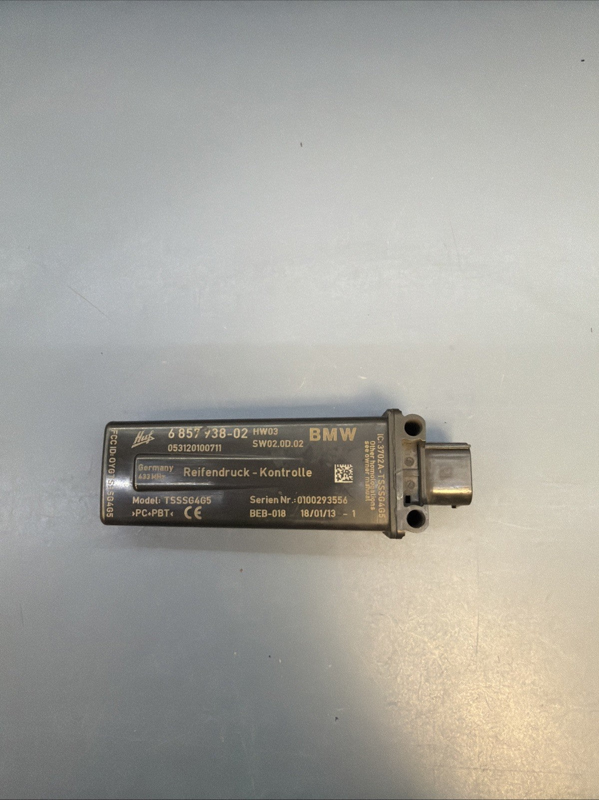 2011-2016 BMW 5 6 7 SERIES TPMS TIRE PRESSURE SENSOR CONTROL MODULE RDC 6857938