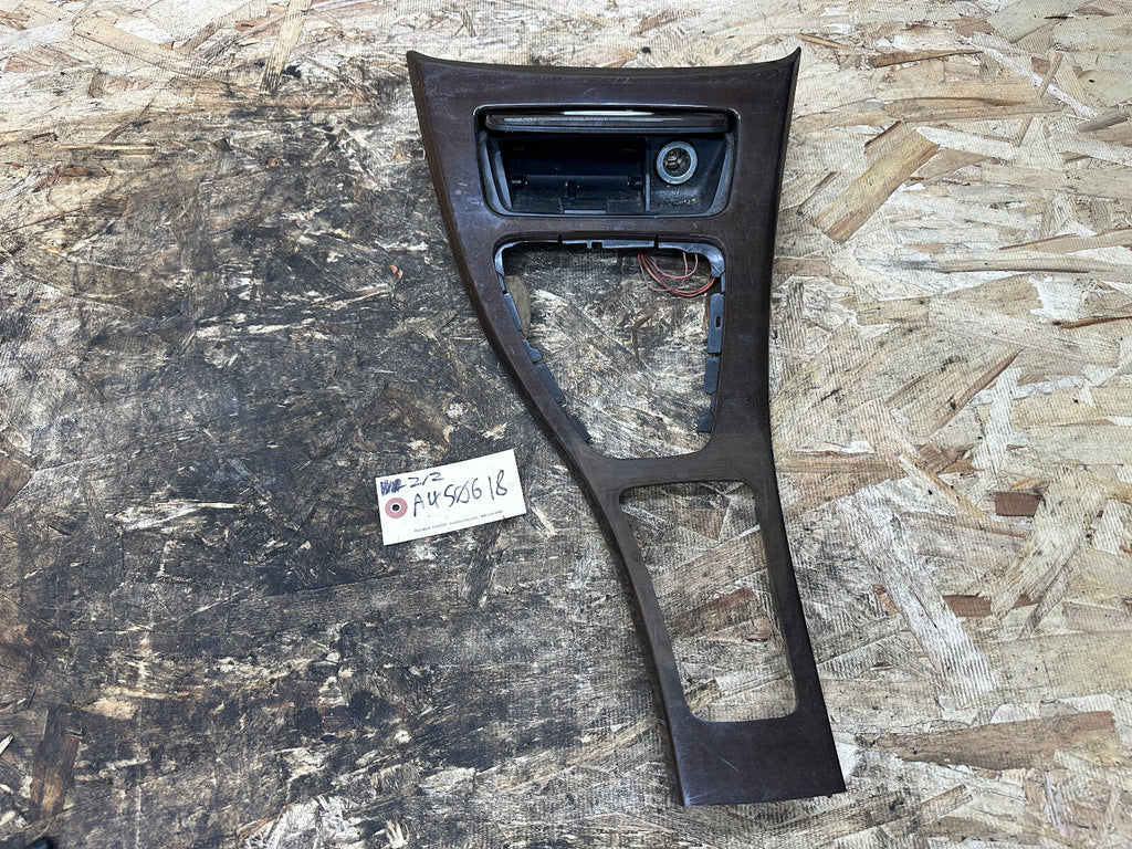 BMW 06-12 E90 3 SERIES NUTWOOD CENTER CONSOLE TRIM PIECE W ASH TRAY 9170875