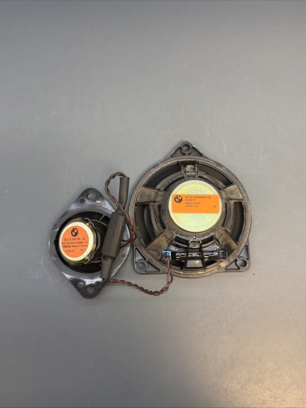 11-16 BMW F10 535 FRONT CENTRAL TOP HIFI HARMAN KARDON SPEAKER 9169690 9184795