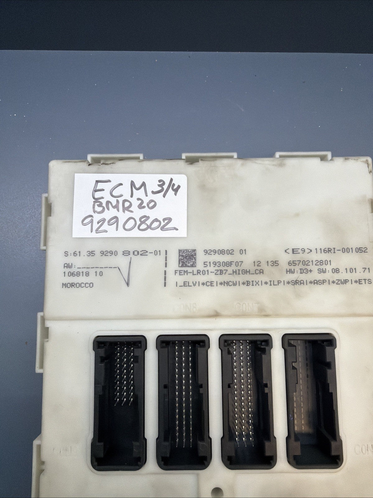 BMW 328i 335i 428i 435i Front Electronic Control Module 9290802 OEM