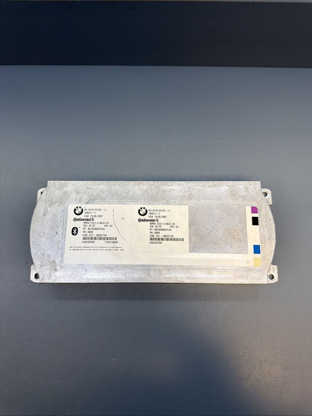 2007 - 2010 BMW X3 Bluetooth Telematics Communication Control Module 9115729 OEM