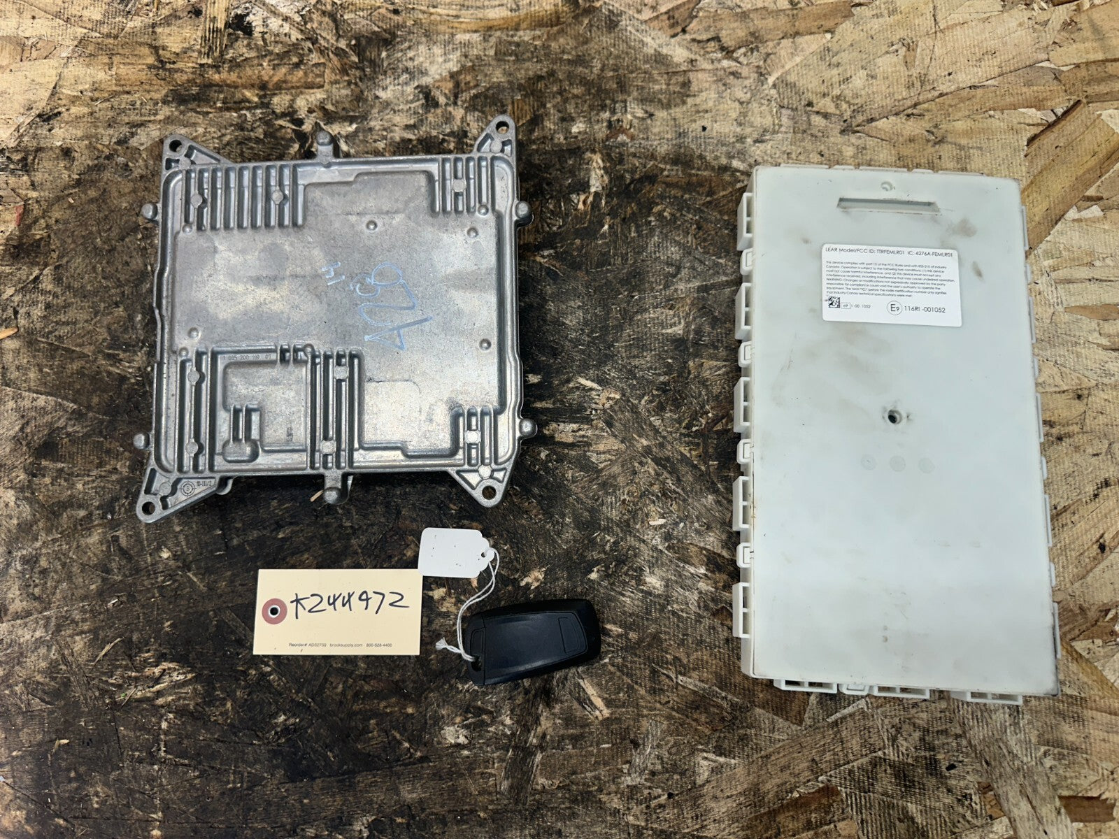 BMW 13-20 ECU+BCU(CAS IMMOBILIZER)+KEY VIN MATCHED SET F32 428xi OEM 9325654