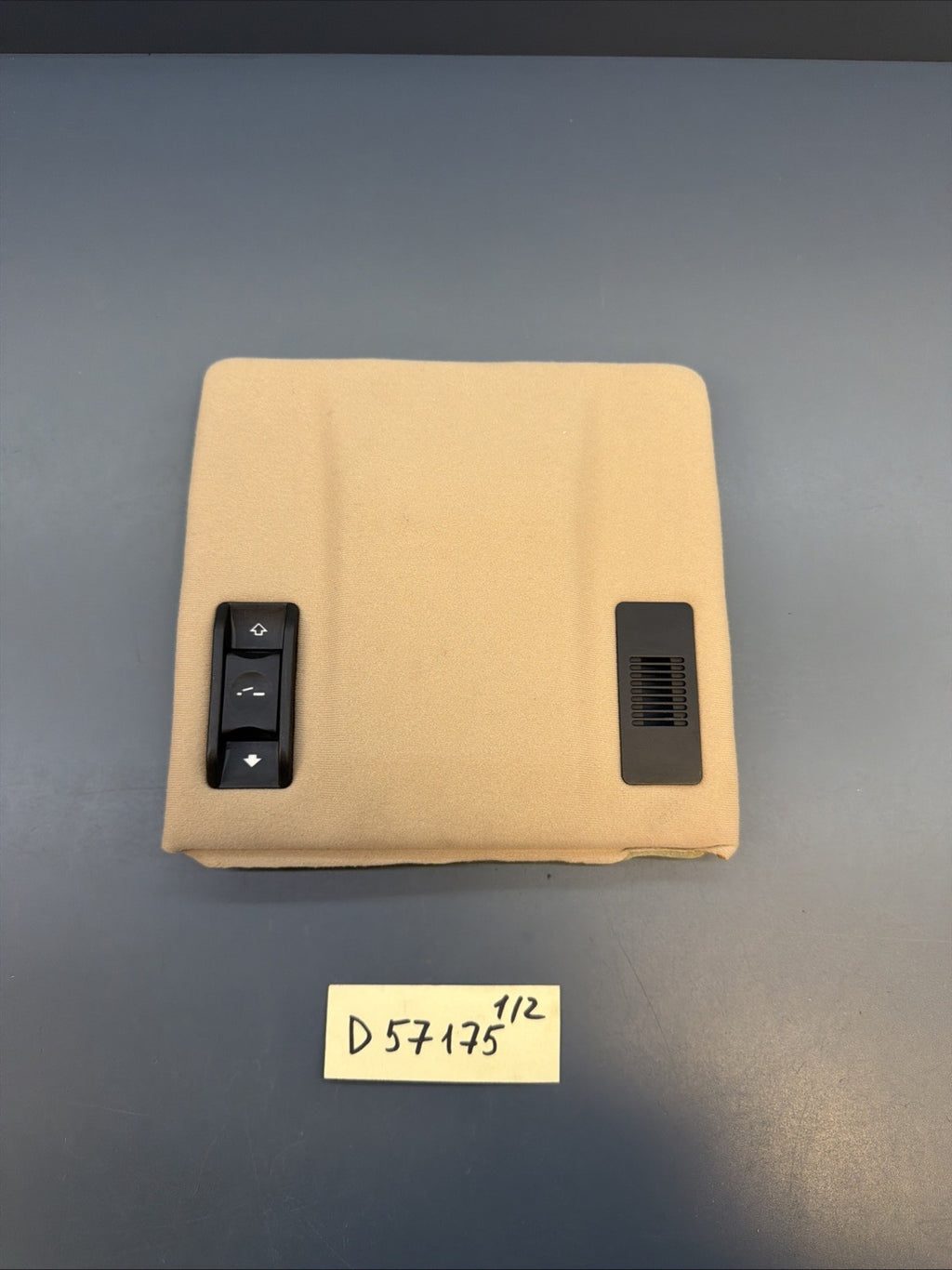 99-05 OEM BMW E46 325 Sedan Front Headliner Sunroof Switch Trim Beige 8229034