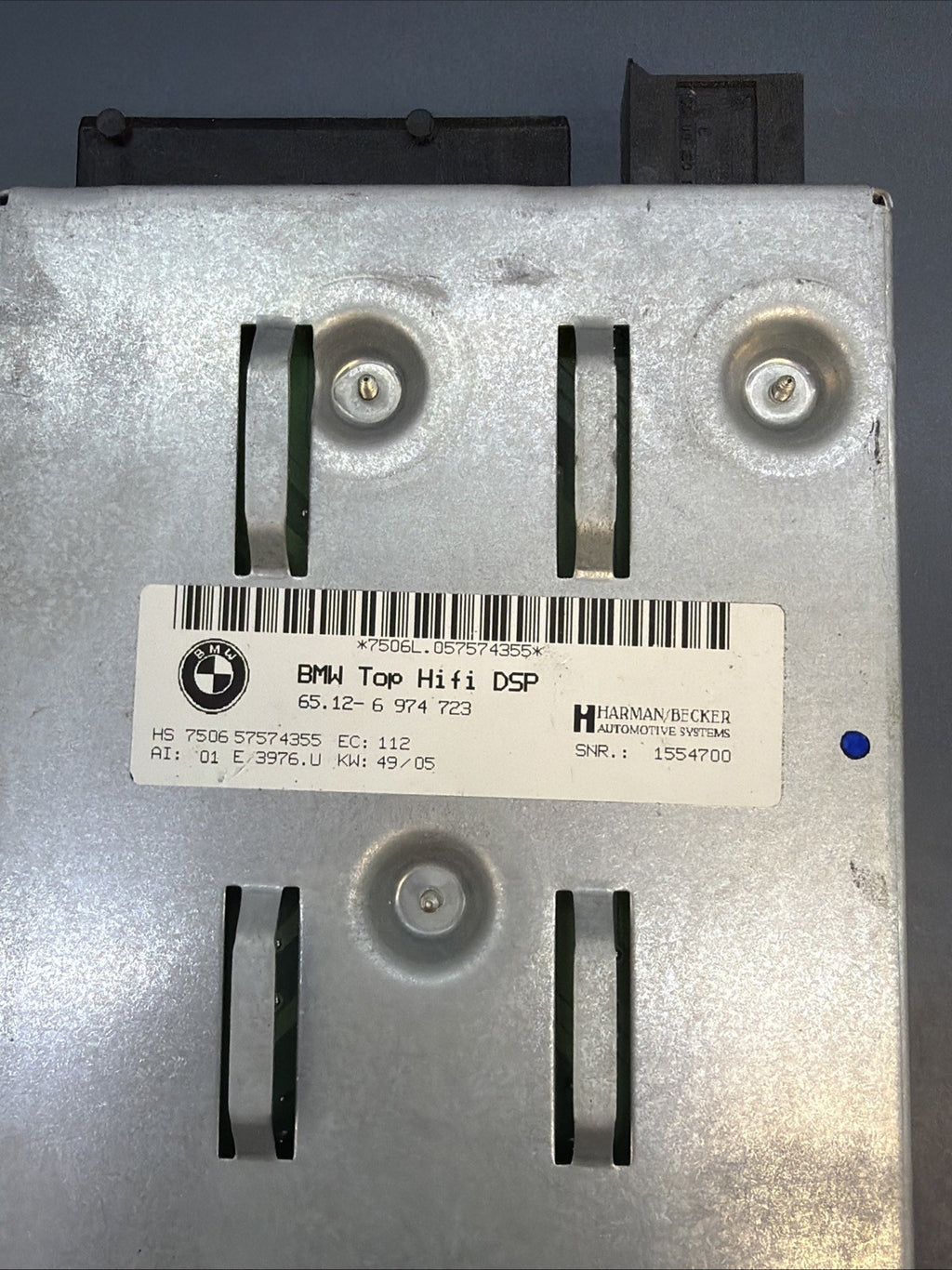 04-11 BMW 3 5 6 SERIES AMPLIFIER AMP AUDIO LOGIC 7 L7 TOP HI-FI HARMAN 6974723