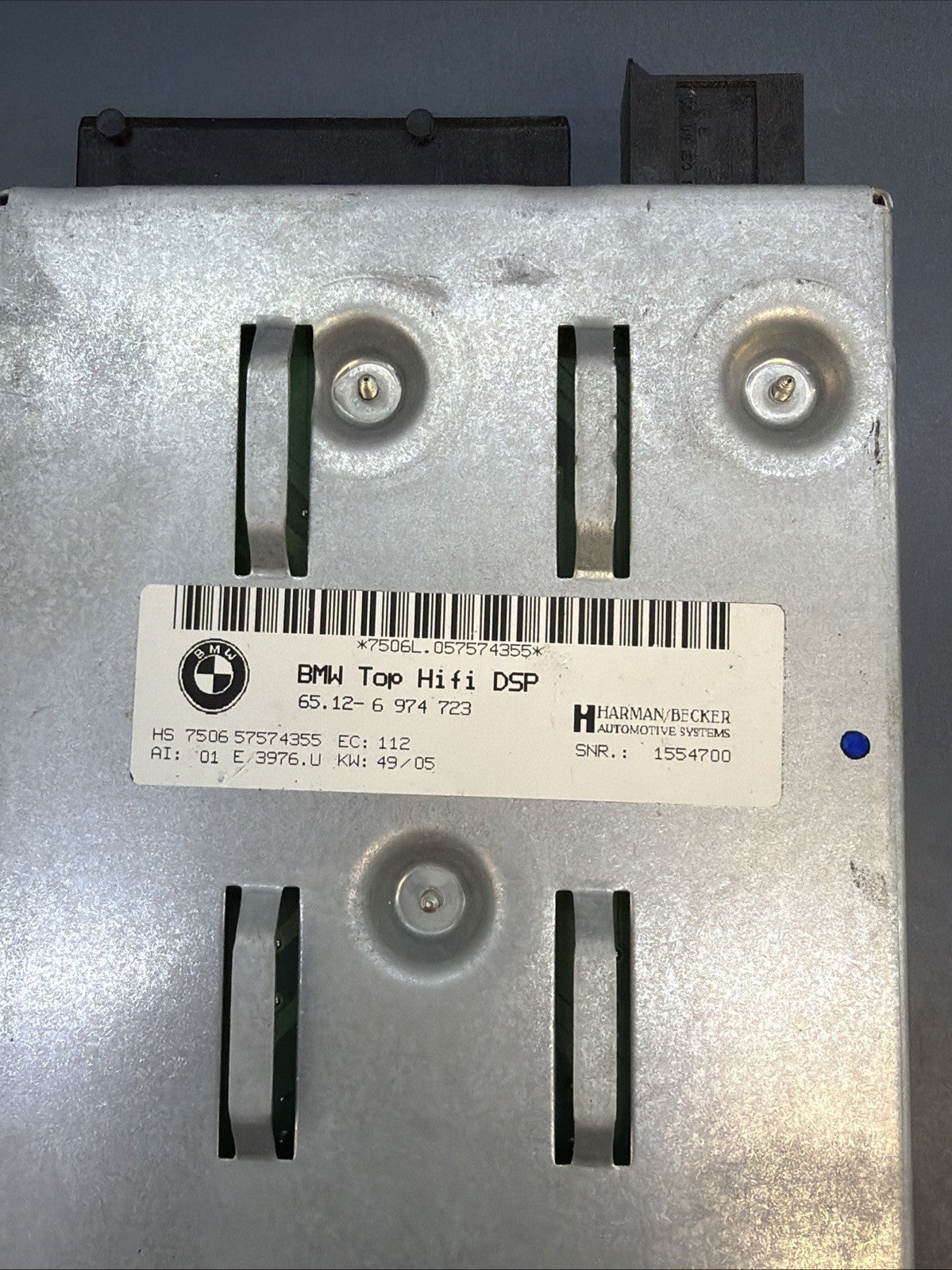 04-11 BMW 3 5 6 SERIES AMPLIFIER AMP AUDIO LOGIC 7 L7 TOP HI-FI HARMAN 6974723
