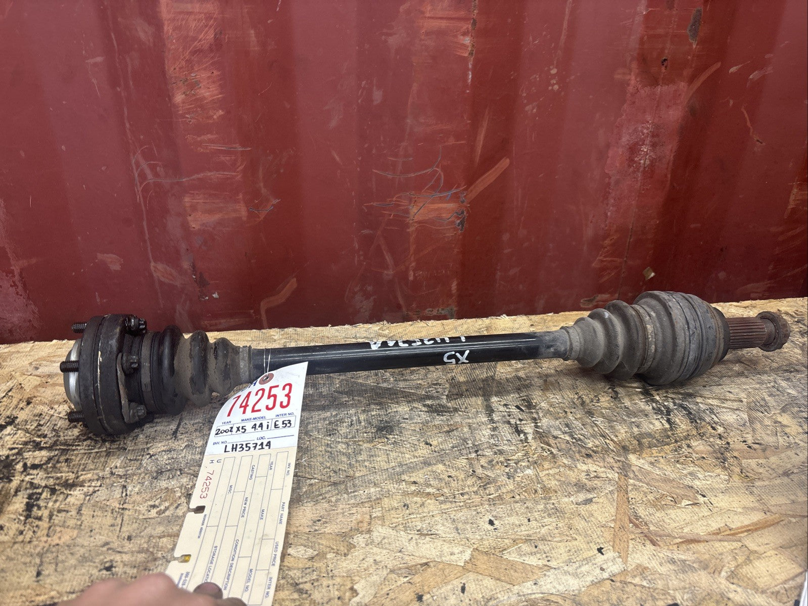 BMW OEM CV AXLE REAR LEFT  5 SERIES E53 USED M62 X5 ENGINE 2002 3320 7500914