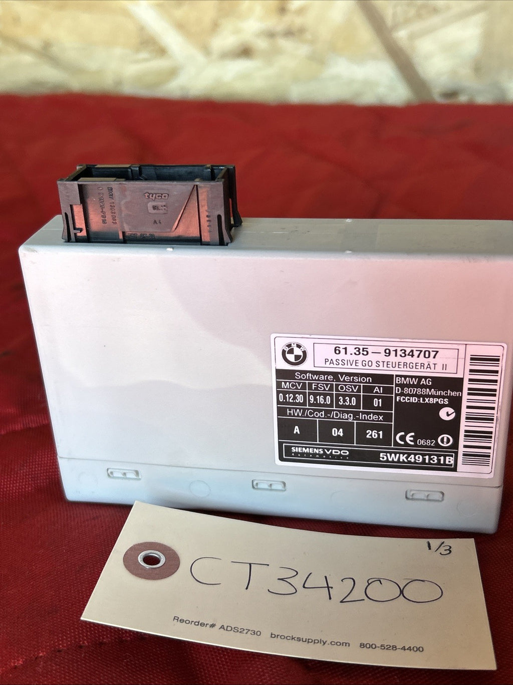 2006 -2012 BMW E60 E61 E70 E64 E63 KEYLESS GO PASSIVE CONTROL MODULE 9134707