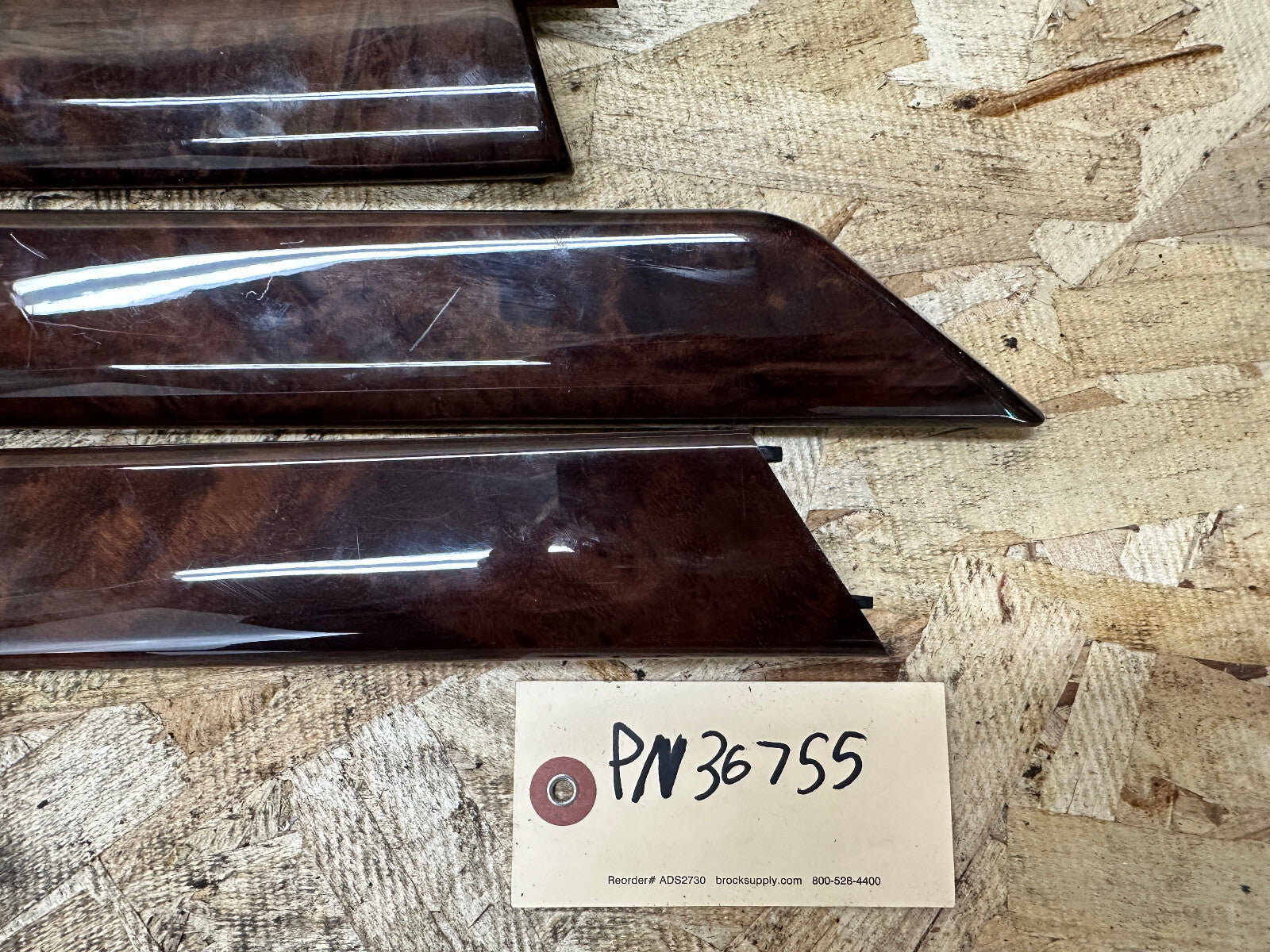 BMW 99-05 330i BURLED WOOD INTERIOR TRIM PANEL SET 8PC OEM 8203827+8203825+MORE