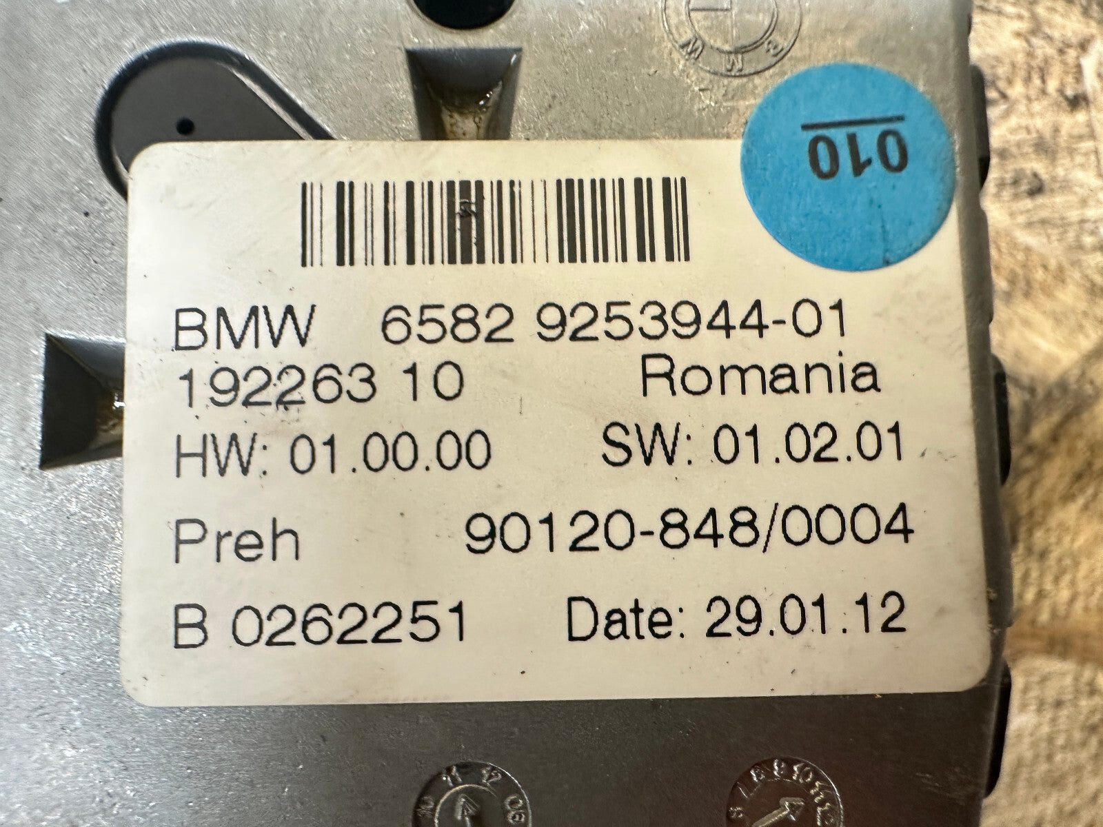 BMW 09-17 1/3/5 SERIES X3 iDrive CIC Controller 4PIN Switch Joystick 9253944
