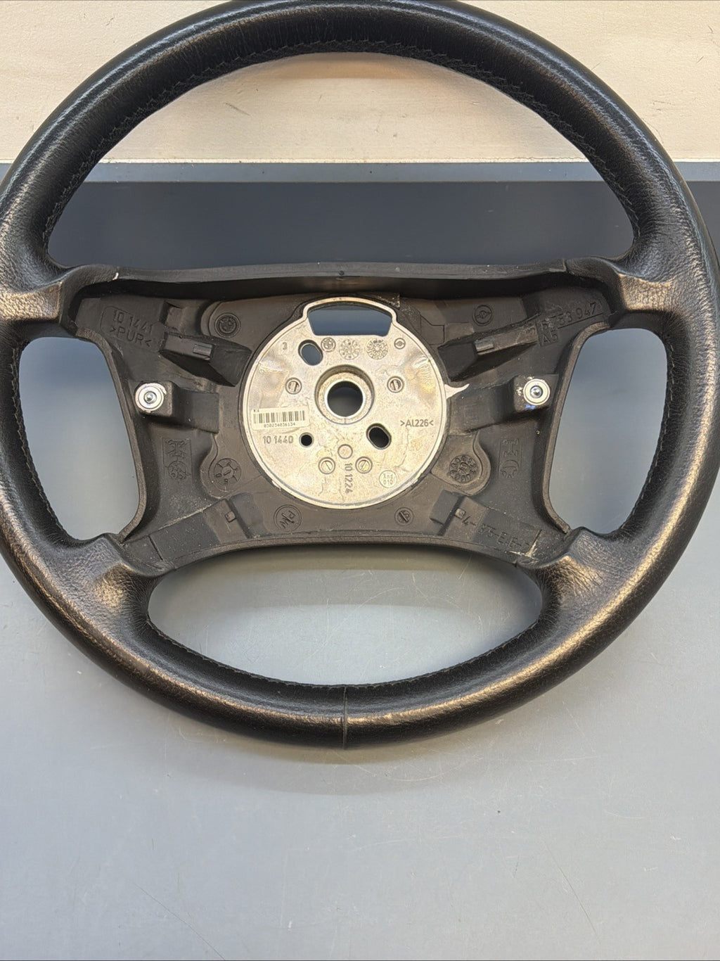 99-06 BMW OEM 330XI STEERING WHEEL W/O CONTROL SWITCHES LEATHER BLACK 6753947