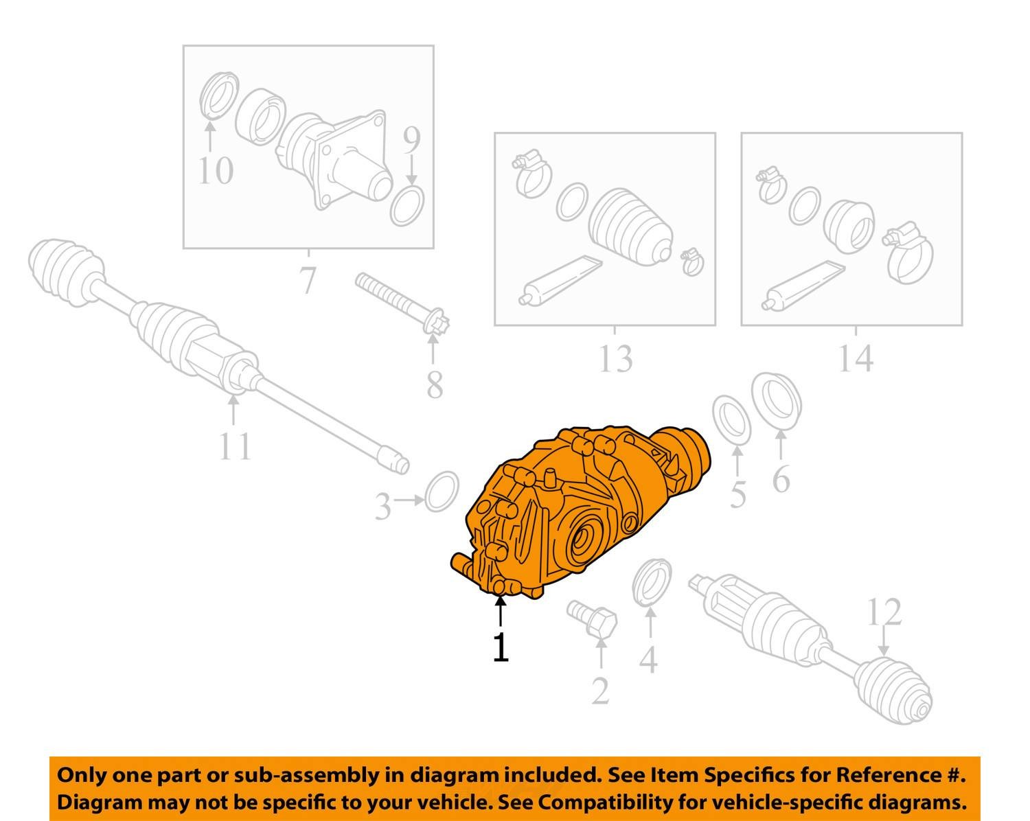 Front F10 535 Differential Carrier Final 3.08 Drive AWD Diff OEM BMW 31507591998
